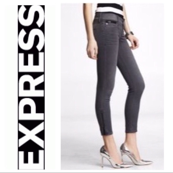 Express Denim - Express Gray Stella Ankle Pants
